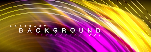 Fondo de línea de onda de color fluido plantilla de diseño abstracto de moda para presentación de negocios o tecnología cartel de Internet o papel tapiz de portada de folleto web
