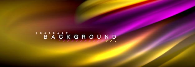 Fondo de línea de onda de color fluido plantilla de diseño abstracto de moda para presentación de negocios o tecnología cartel de Internet o papel tapiz de portada de folleto web