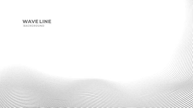 Fondo de línea de onda de flujo simple