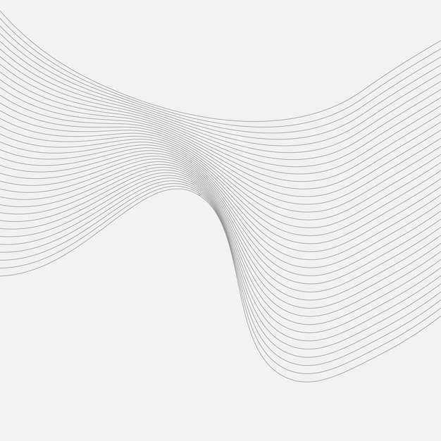 Fondo de línea ondulada abstracta o patrón ondulado y estilo de arte de línea de fondo web