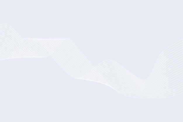 Fondo de línea ondulada curva blanca abstracta moderna