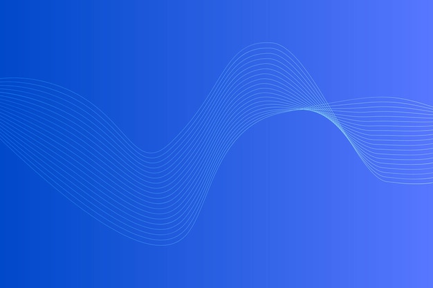 Fondo de línea ondulada curva degradado abstracto moderno