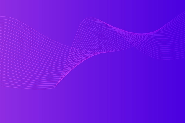 Fondo de línea ondulada curva degradado abstracto moderno
