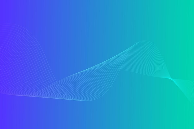 Fondo de línea ondulada curva degradado abstracto moderno