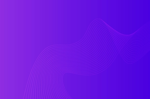 Fondo de línea ondulada curva degradado abstracto moderno