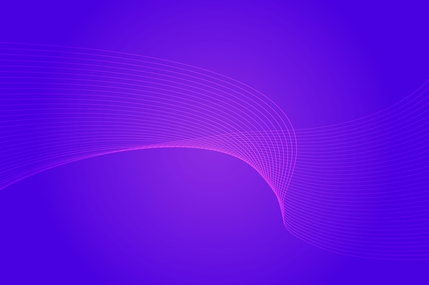 Fondo de línea ondulada curva degradado abstracto moderno