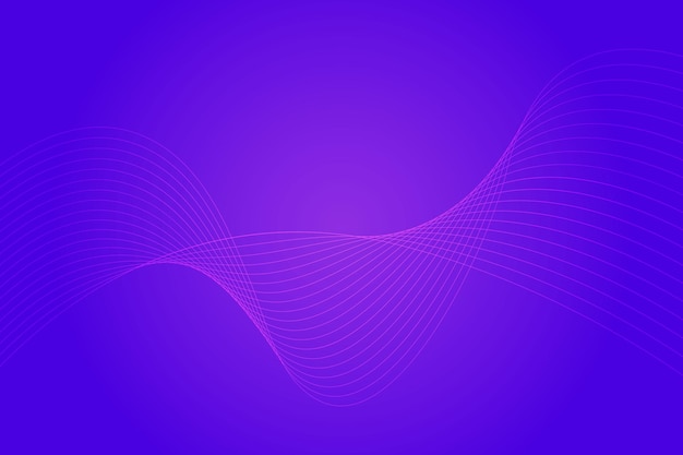 Fondo de línea ondulada curva degradado abstracto moderno