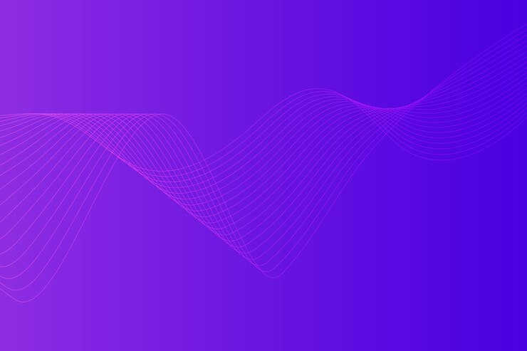 Vector fondo de línea ondulada curva degradado azul púrpura abstracto moderno