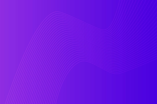 Fondo de línea ondulada curva degradado azul púrpura abstracto moderno