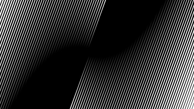 Fondo de línea de rayas abstractas en blanco y negro para telón de fondo o presentación