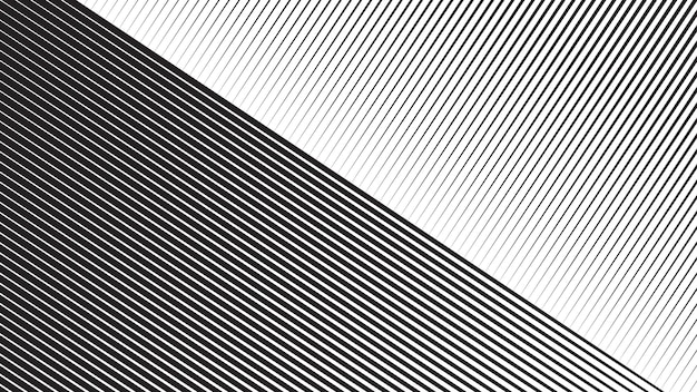 Fondo de línea de rayas abstractas en blanco y negro para telón de fondo o presentación