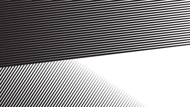 Fondo de línea de rayas abstractas en blanco y negro para telón de fondo o presentación