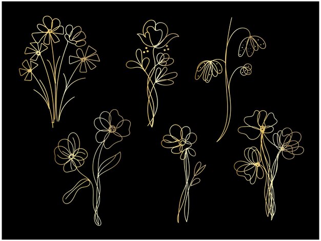 Fondo lineal dorado degradado vectorial