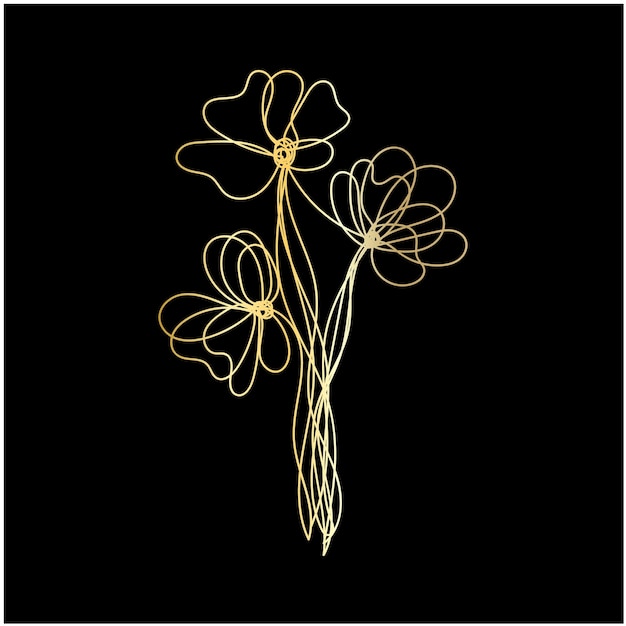 Fondo lineal dorado degradado vectorial