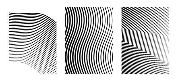 Fondo lineal Elementos de diseño Líneas poligonales Capa protectora para la plantilla de certificados de billetes Vector Líneas vectoriales de diferentes espesores, desde delgado a grueso EPS 10