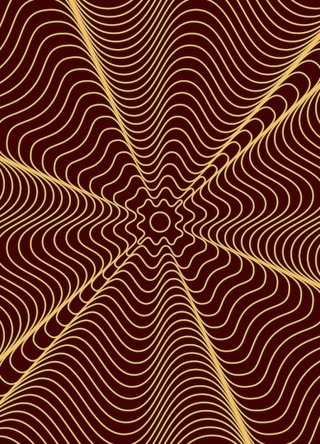 Vector fondo de líneas abstractas degradado marrón