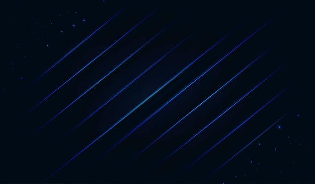 Fondo de líneas brillantes tecnología azul