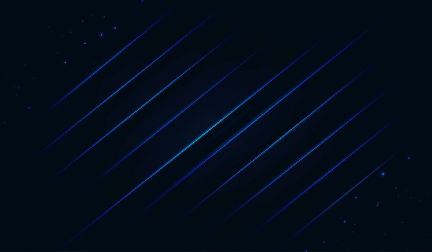 Fondo de líneas brillantes tecnología azul