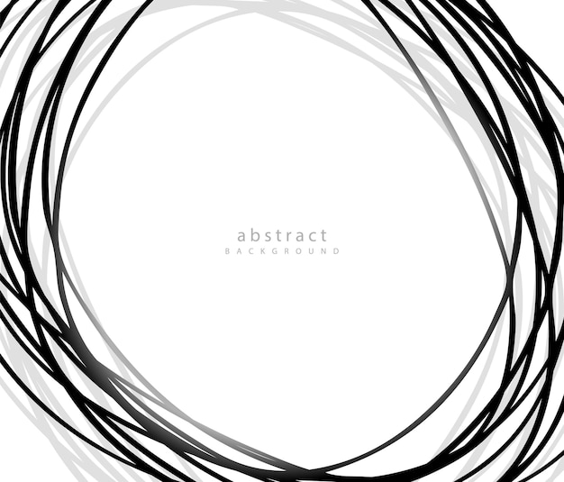 Fondo de líneas circulares abstractas