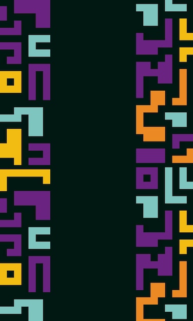Fondo con líneas coloridas formas abstractas diseño plano de mosaico elegante