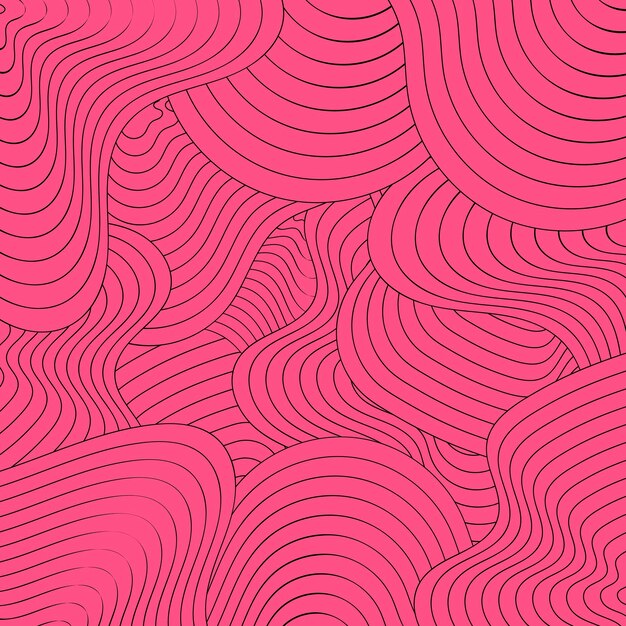 Fondo Líneas de contorno en mapas topográficos Patrón de mapa geográfico Conjunto vectorial de redes sociales