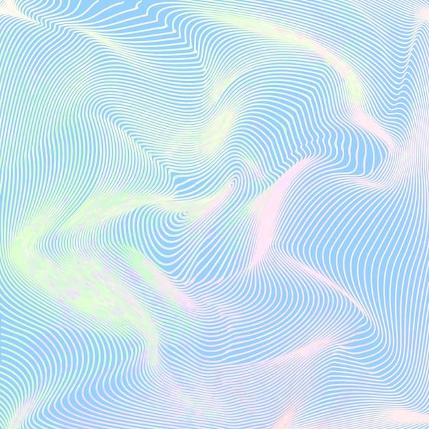 Vector fondo de líneas deformadas vectoriales, ilusión óptica de rayas retorcidas, ondas moire