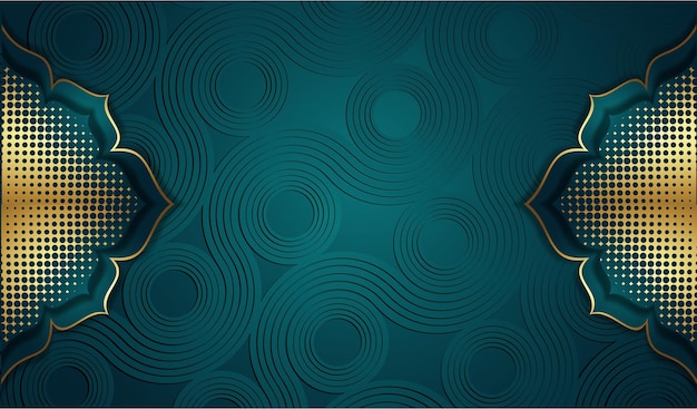 Fondo con líneas de flores de color azul oscuro brillante efecto 3D en fondo oscuro texturizado