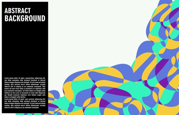 Fondo de líneas y formas abstractas planas vectoriales