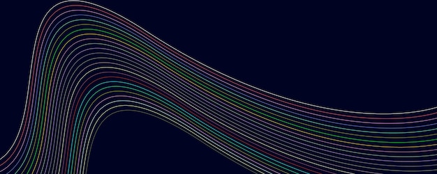 Fondo de líneas de onda colorido abstracto