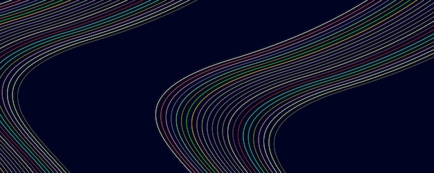 Fondo de líneas de onda colorido abstracto