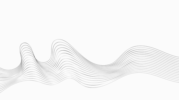 Fondo de líneas de onda fina abstracta