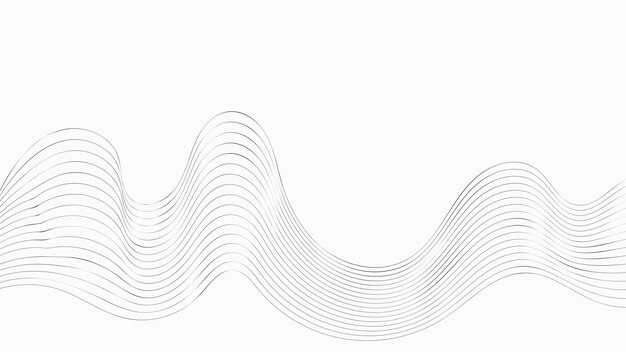 Fondo de líneas de onda fina abstracta