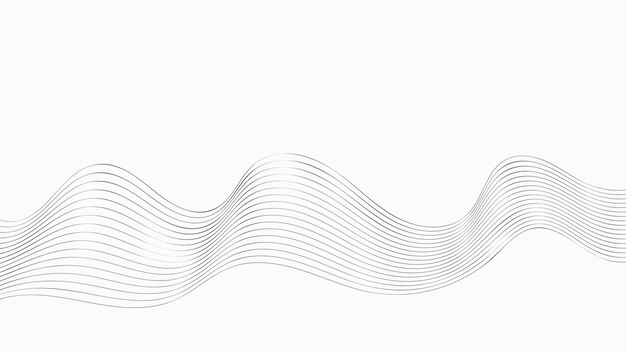 Fondo de líneas de onda fina abstracta