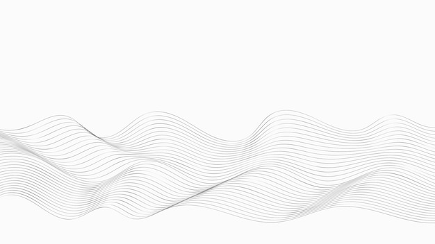Fondo de líneas de onda fina abstracta