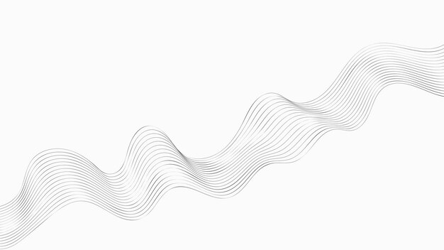 Fondo de líneas de onda fina abstracta