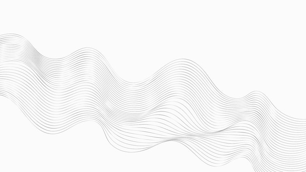 Fondo de líneas de onda fina abstracta
