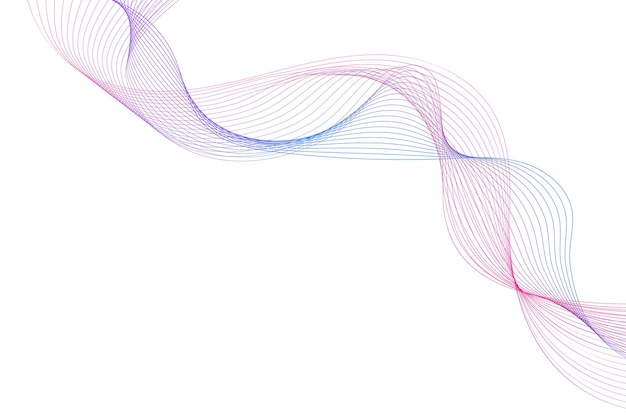 fondo de líneas de onda de flujo abstracto fondo de tecnología y ciencia temática futurista