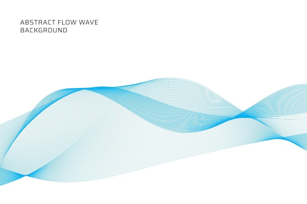 Fondo de líneas de onda de flujo abstracto de vector