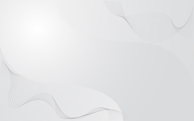 Fondo de líneas onduladas abstractas en fondo gris claro