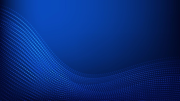 fondo de líneas onduladas azules abstractas con espacio de copia