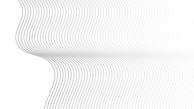 Fondo de líneas onduladas digitales abstractas