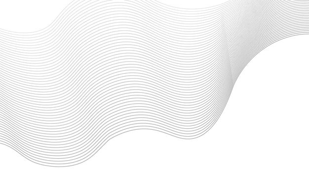Fondo de líneas onduladas digitales abstractas
