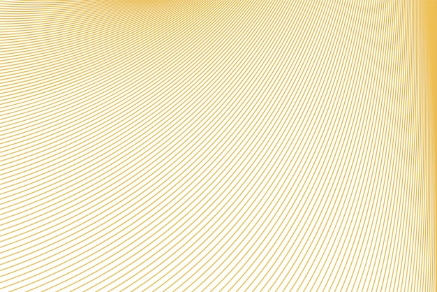 Fondo de líneas onduladas doradas abstractas