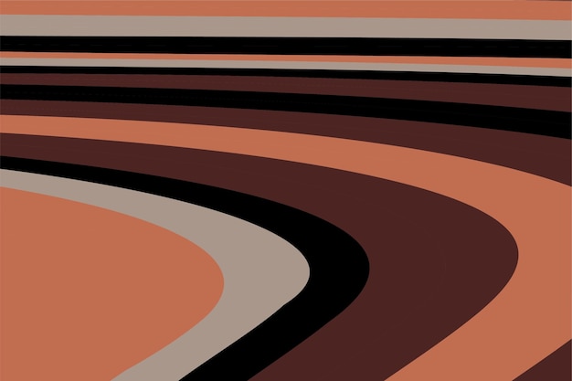 Fondo de líneas onduladas geométricas abstractas y coloridas