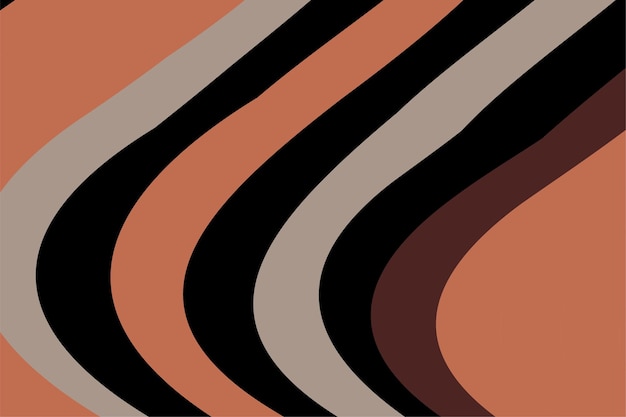 Fondo de líneas onduladas geométricas abstractas y coloridas