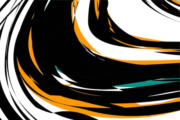 Fondo de líneas onduladas geométricas abstractas y coloridas