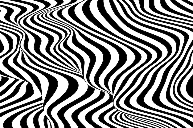 Fondo de líneas onduladas geométricas abstractas