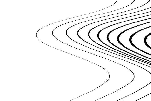 Fondo de líneas onduladas geométricas abstractas