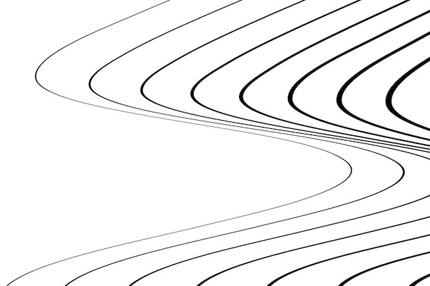 Fondo de líneas onduladas geométricas abstractas