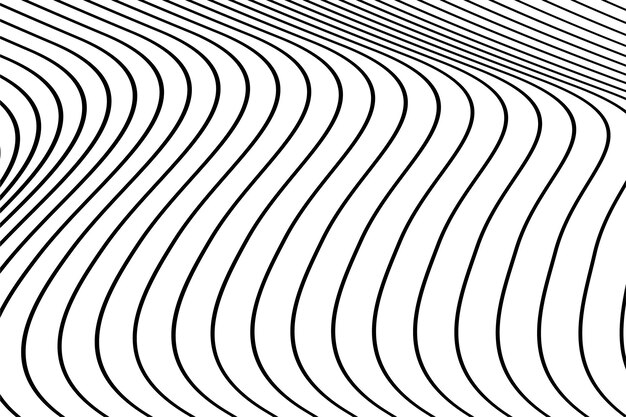 Fondo de líneas onduladas geométricas abstractas